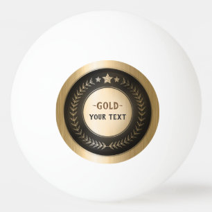 Pelota De Ping Pong MEDALLA DE ORO #1 IMPRESIÓN PERSONALIZADA DIY Agre