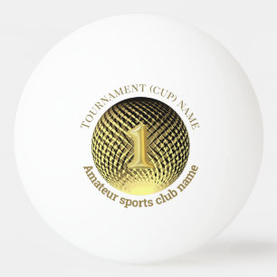 Pelota De Ping Pong Medalla de oro Primer lugar ping-pong ganador