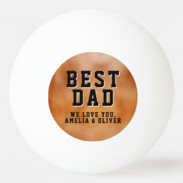 Pelota De Ping Pong Mejor Naranja de papá Día del Padre Metálico Keeps