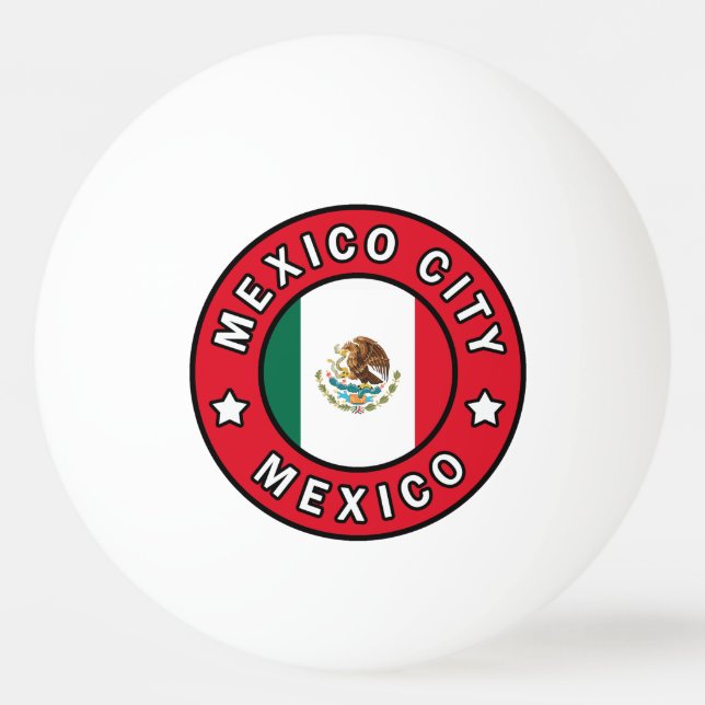 Pelota De Ping Pong México D.F. (Anverso)