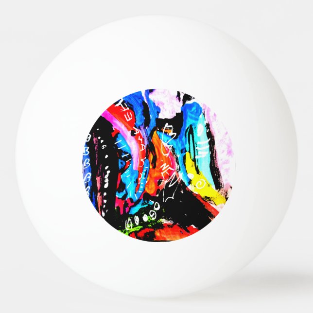 Pelota De Ping Pong Mezcla de arcoiris (Anverso)
