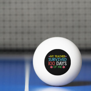 Pelota De Ping Pong Mi maestro sobrevivió al día 100 de mi escuela