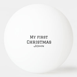 Pelota De Ping Pong Mi primera Navidad añadir nombre masculino SMS sim