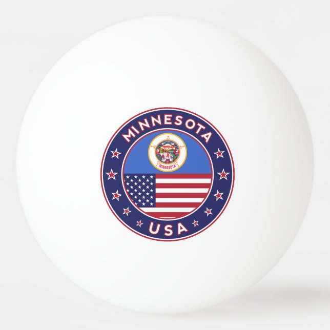 Pelota De Ping Pong Minnesota (Anverso)