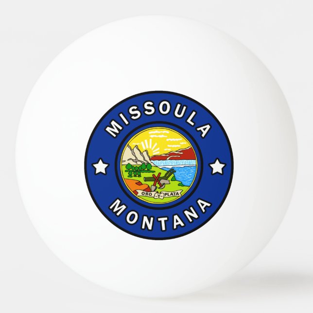 Pelota De Ping Pong Missoula Montana (Anverso)