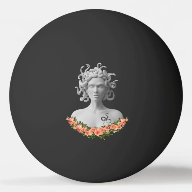 Pelota De Ping Pong Mitología griega de Medusa Gorgon (Anverso)