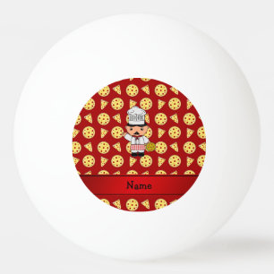 Pelota De Ping Pong Modelo rojo personalizado de la pizza del cocinero
