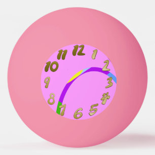Pelota De Ping Pong Moderno bucles Ping Pong Pong Ping Magenta Rosa