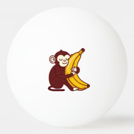 Pelota De Ping Pong Monkey Love Banana