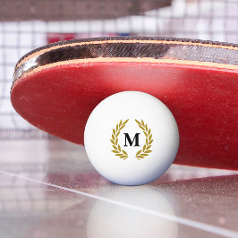 Pelota De Ping Pong Monogram Lorberkranz Gold