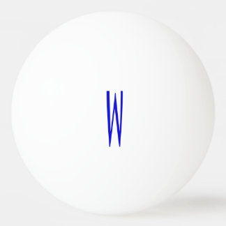 Pelota De Ping Pong Monograma azul y blanco Ping Pong inicial
