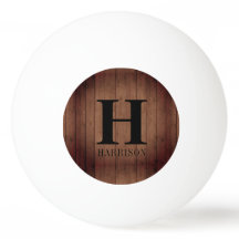 Monograma de madera rústica 