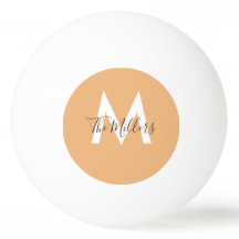 Monograma de naranja moderno Minimalista neutro