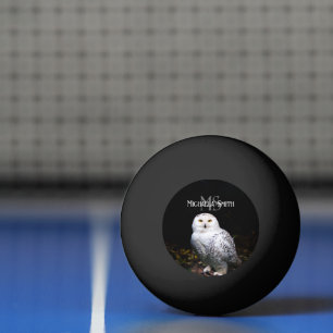 Pelota De Ping Pong Monograma de nombre personalizado de majestuoso bú