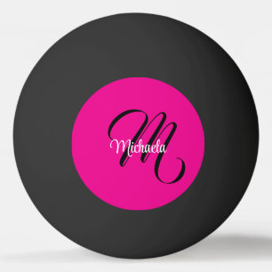 Pelota De Ping Pong Monograma inicial de nombre moderno minimalista ro