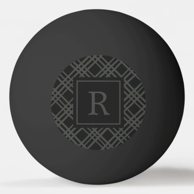 Pelota De Ping Pong Monograma moderno (Anverso)