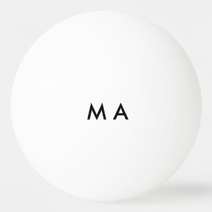 Pelota De Ping Pong Monograma simple añada su letra de nombre man min
