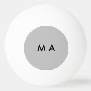 Pelota De Ping Pong Monograma simple añada su letra de nombre man mini