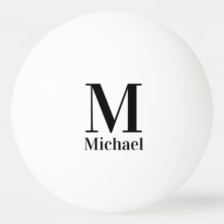 Pelota De Ping Pong Monograma simple personalizado