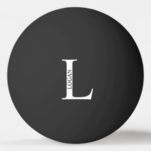 Pelota De Ping Pong Monograma y nombre personalizados