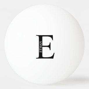 Pelota De Ping Pong Monograma y nombre personalizados