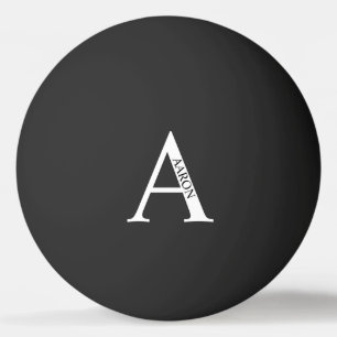 Pelota De Ping Pong Monograma y nombre personalizados