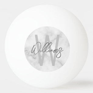 Pelota De Ping Pong Monograma y nombre personalizados de escritura de 