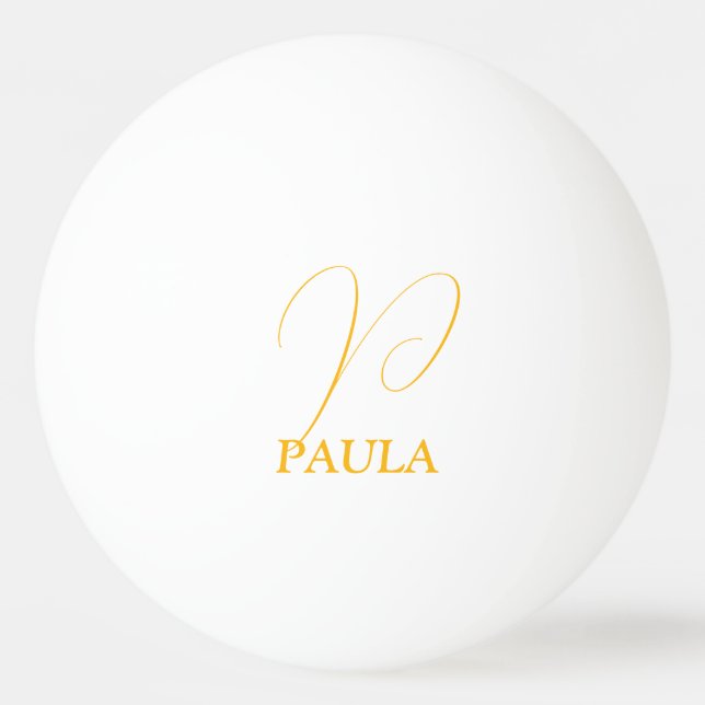 Pelota de Ping Pong Monogramada (Anverso)