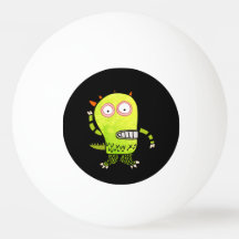 PELOTA DE PING PONG MONSTRUO CON MONOGRAMA PERSONA