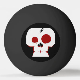 Pelota De Ping Pong Monstruo de dibujos animados de cráneo divertido