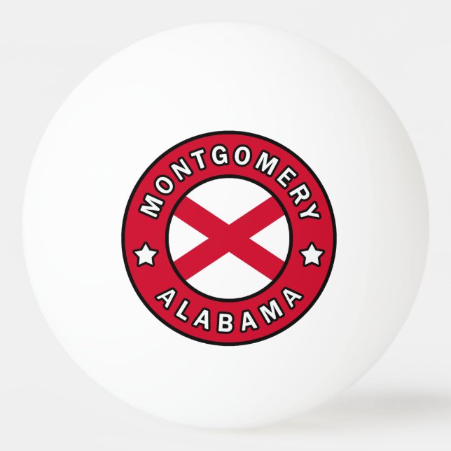 Pelota De Ping Pong Montgomery Alabama (Anverso)