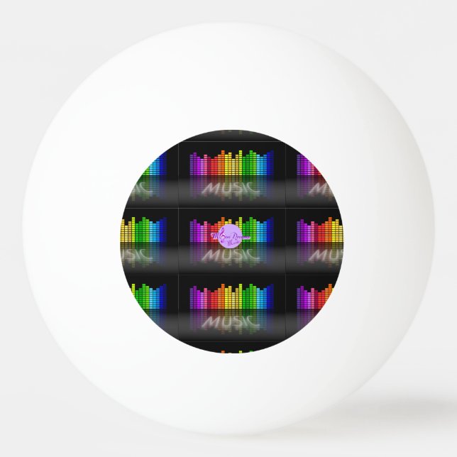 Pelota De Ping Pong MoonDreams Music Equalizer Ping Pong Ball de 3 est (Anverso)