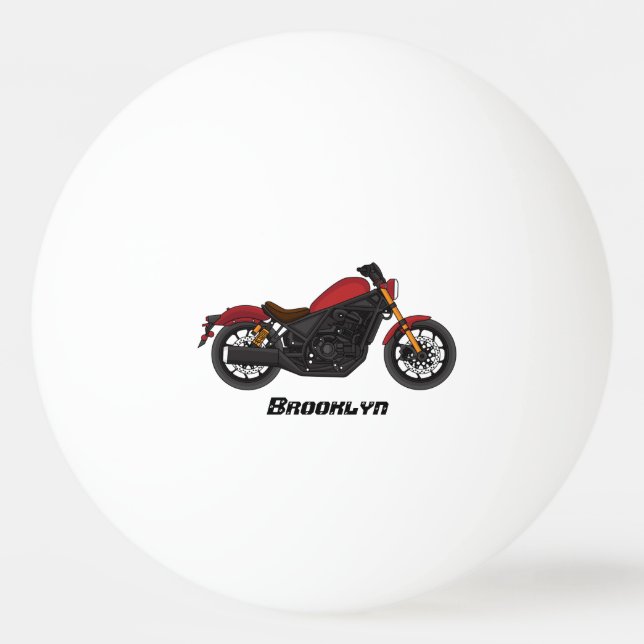 Pelota De Ping Pong motocicleta estilo crucero Guay (Anverso)