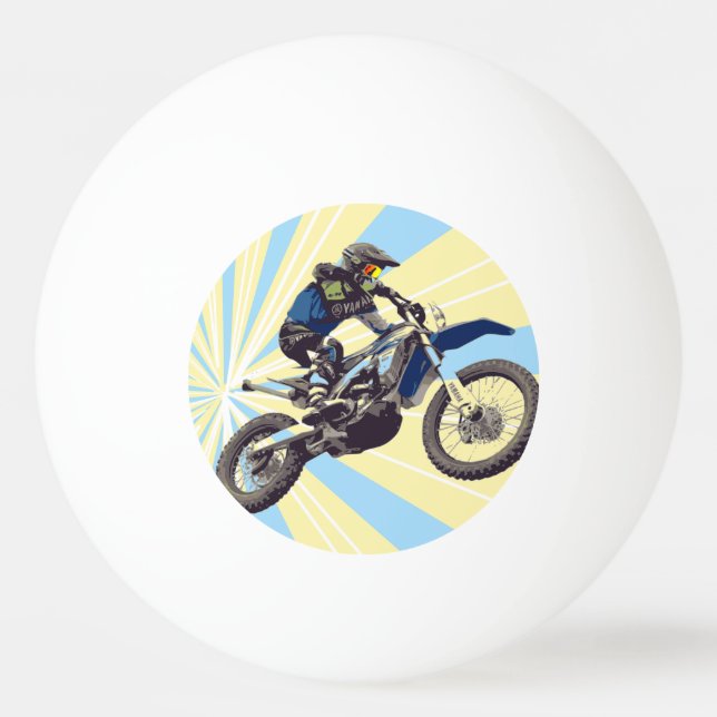 Pelota De Ping Pong Motocross (Anverso)