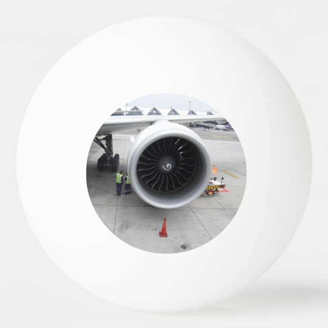 Pelota De Ping Pong Motor Jet Tres Estrellas Pong Ball (Anverso)