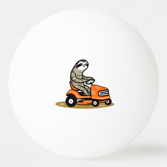Pelota De Ping Pong Mowing Sloth (Anverso)
