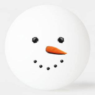 Pelota De Ping Pong Muñeco de nieve divertido de Navidad