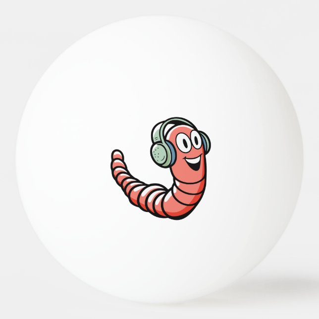 Pelota De Ping Pong Music Worm (Anverso)