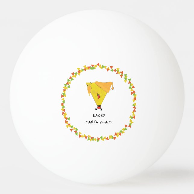 Pelota De Ping Pong Nacho Santa con chile (Reverso)