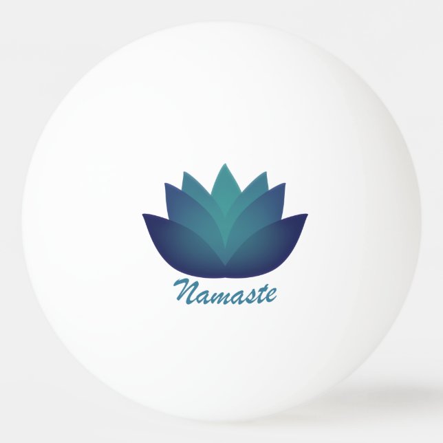 Pelota De Ping Pong Namaste Lotus Flower (Anverso)