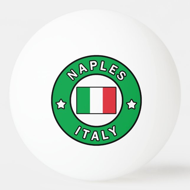 Pelota De Ping Pong Nápoles Italia (Anverso)