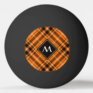 Pelota De Ping Pong Naranja de Halloween Tartan