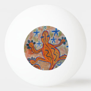 Pelota De Ping Pong Naranja Gecko