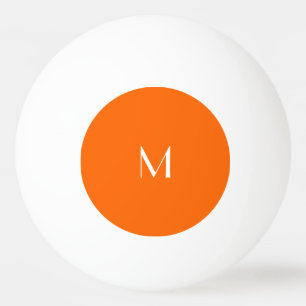 Pelota De Ping Pong naranja neón - monogramado 
