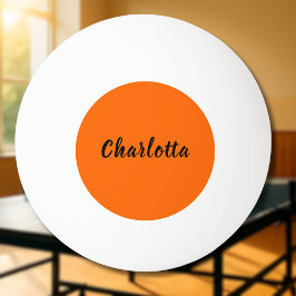 Pelota De Ping Pong Naranja Neon Sunset Personalizado de color sólido 