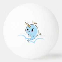 Pelota De Ping Pong Narwhal Angel Cutie