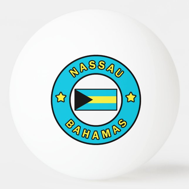 Pelota De Ping Pong Nassau Bahamas (Anverso)