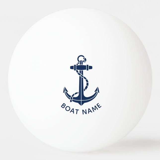 Pelota De Ping Pong Nautical Anchor Vela Nombra Familia Cruise (Anverso)