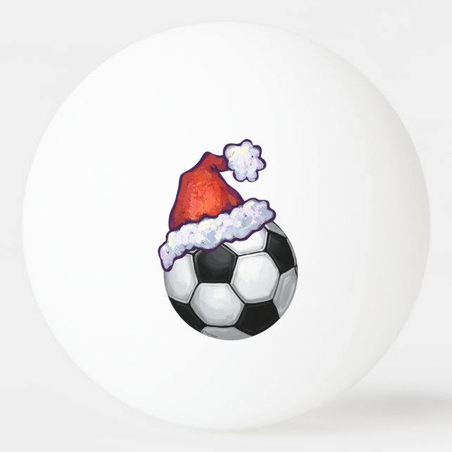 Pelota De Ping Pong Navidad del balón de fútbol (Reverso)