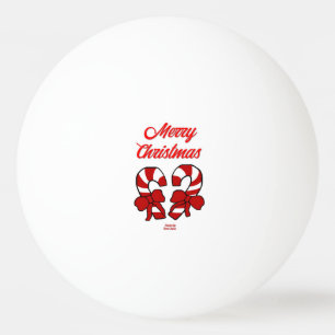 Pelota De Ping Pong Navidades Candy Canes Ping Pong Ball